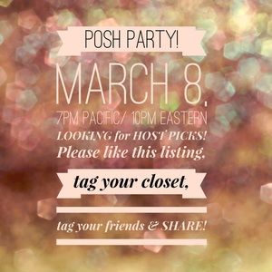 POSH PARTY TONIGHT!!